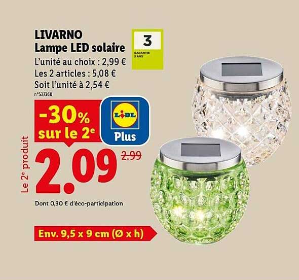 LIVARNO Lampe LED solaire