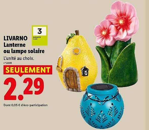 LIVARNO Lanterne ou lampe solaire