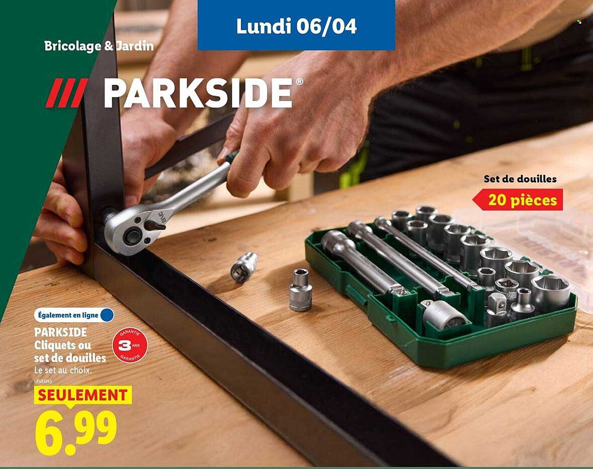 PARKSIDE Cliquets ou set de douilles