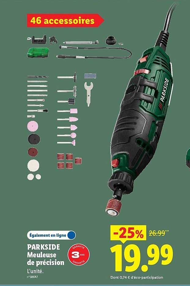 PARKSIDE Meuleuse de précision