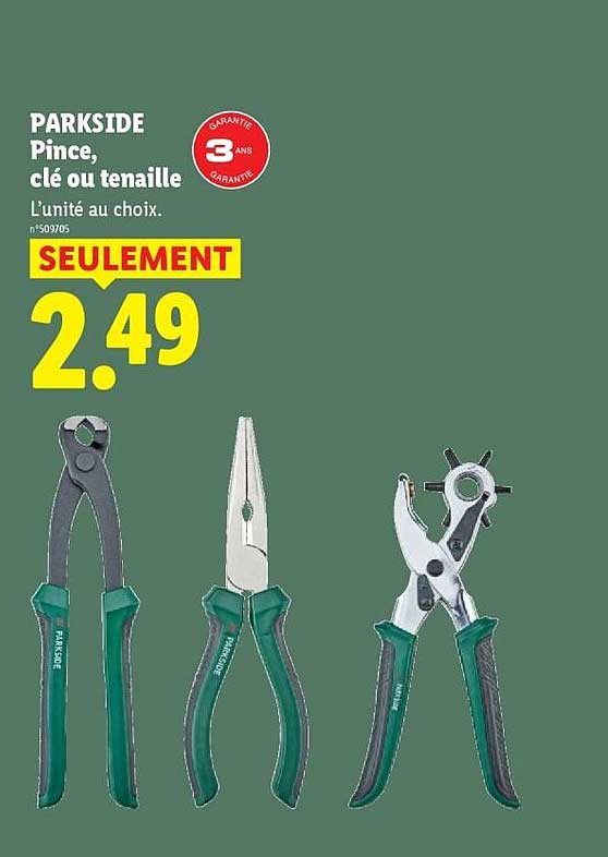 PARKSIDE Pince, clé ou tenaile