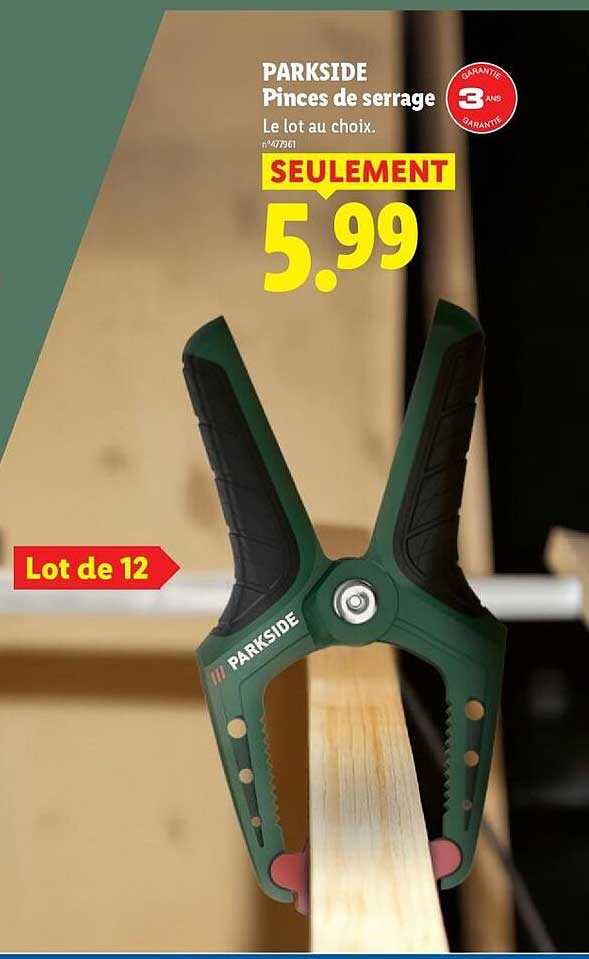 PARKSIDE Pinces de serrage