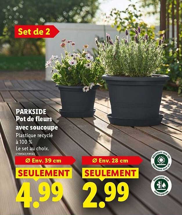 PARKSIDE Pot de fleurs
