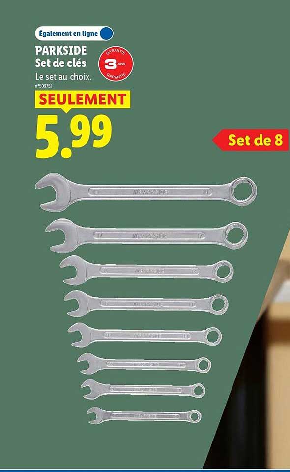 PARKSIDE Set de clés