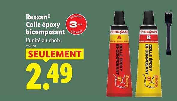 Rexxan Colle époxy bicomposant