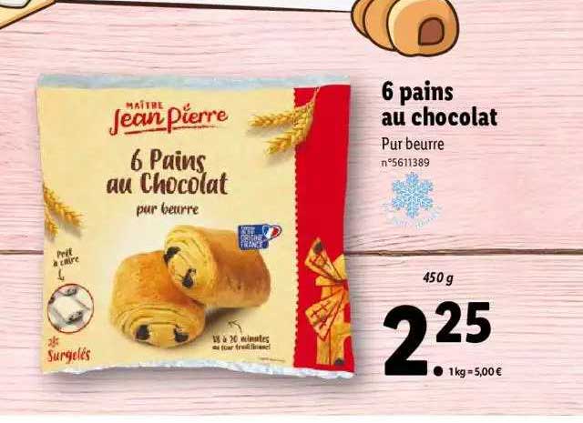 6 Pains Au Chocolat Maître Jean Pierre