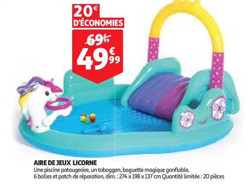 aire de jeux licorne
