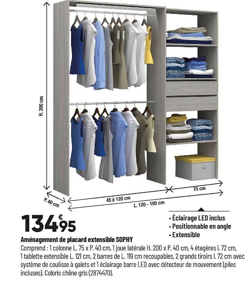 Aménagement De Placard Extensible Sophy