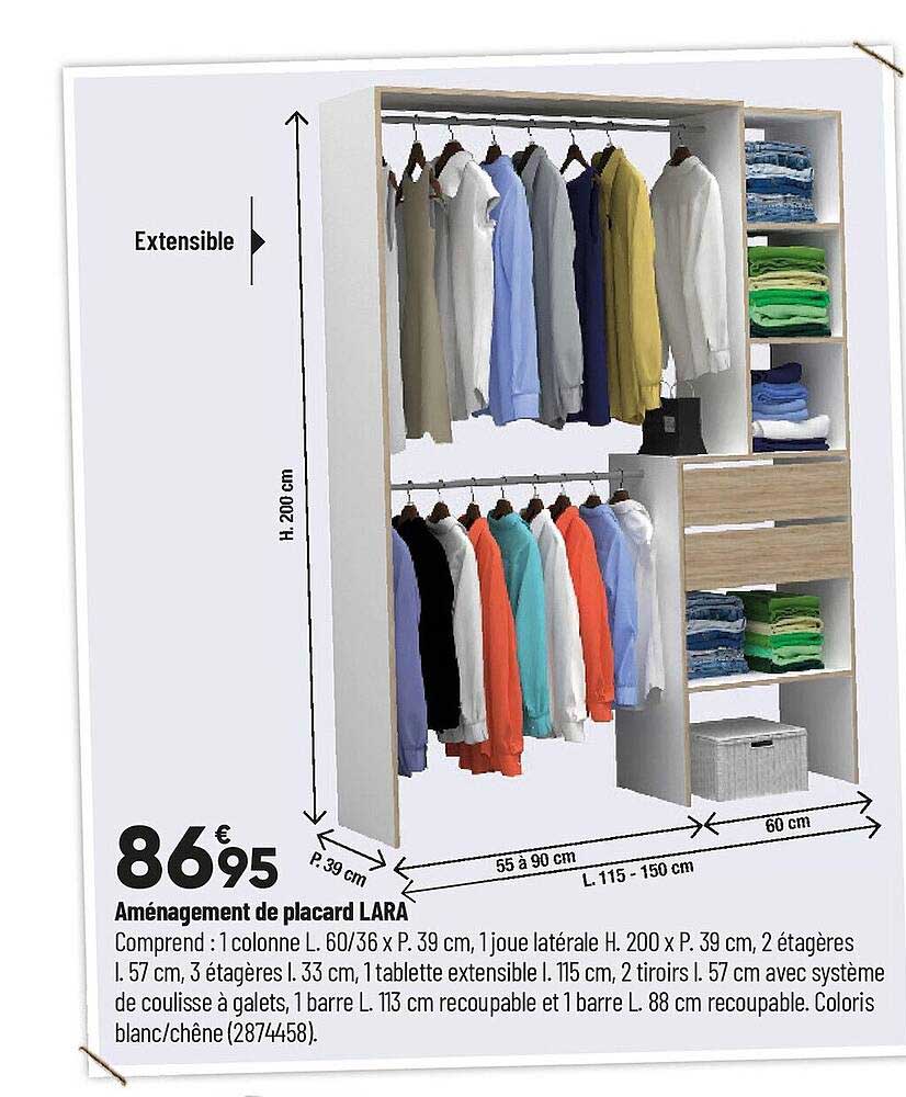 aménagement de placard lara