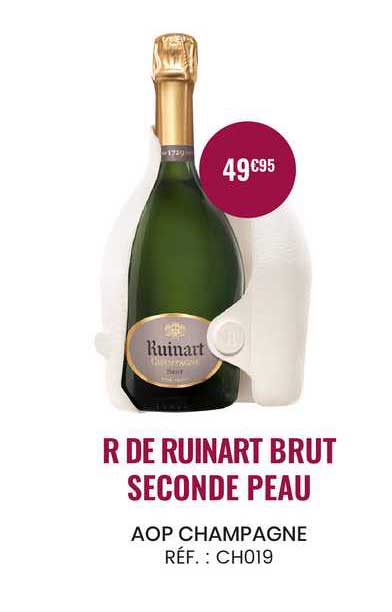 aop champagne r de ruinart brut seconde peau