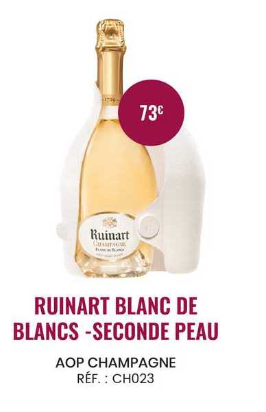 aop champagne ruinart blanc de blancs - seconde peau