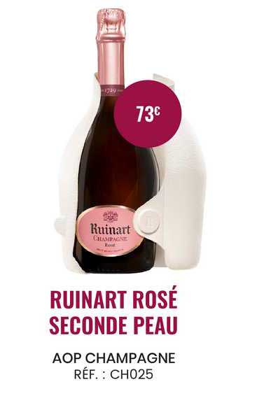 aop champagne ruinart rosé seconde peau