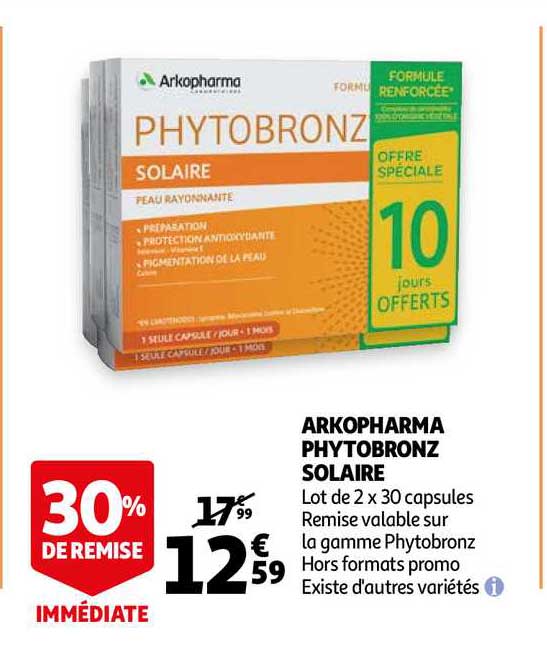 arkopharma phytobronz solaire