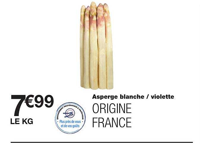 asperge blanche - violette