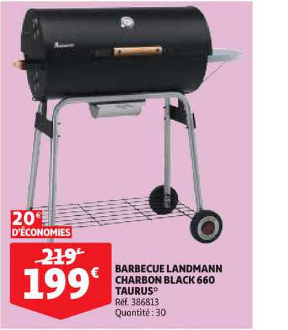 barbecue landmann charbon black 660 taurus