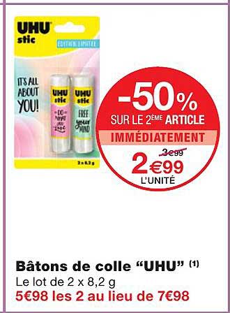Bâtons De Colle "uhu"