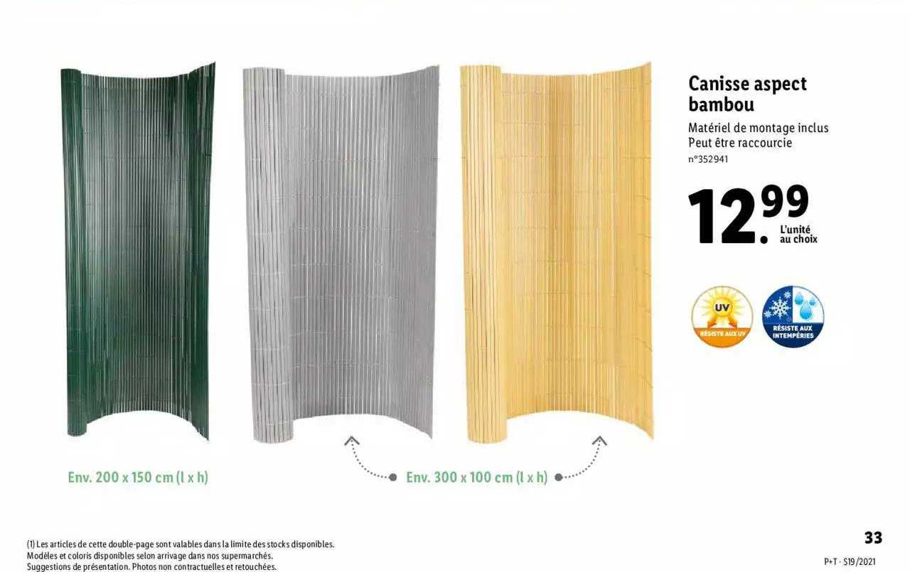 canisse aspect bambou