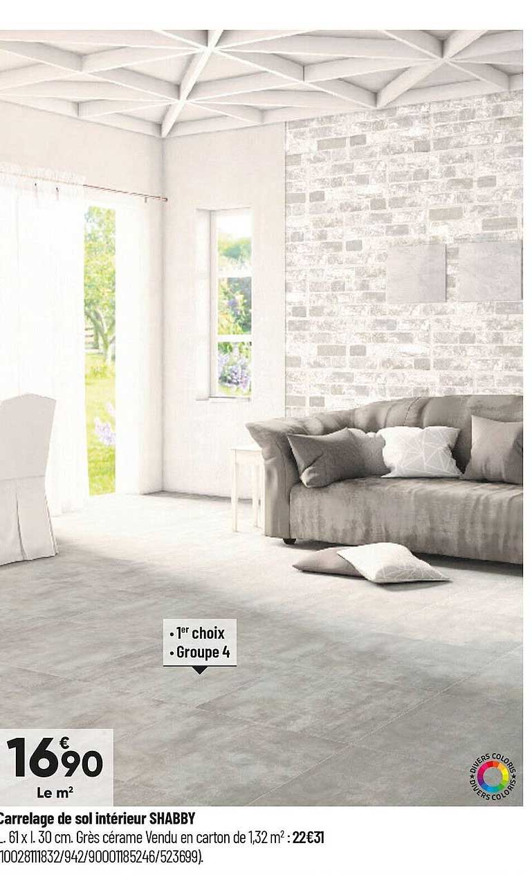 carrelage de sol intérieur shabby