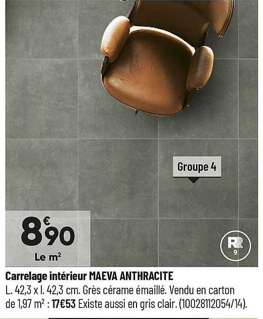 Carrelage Intérieur Maeva Anthracite