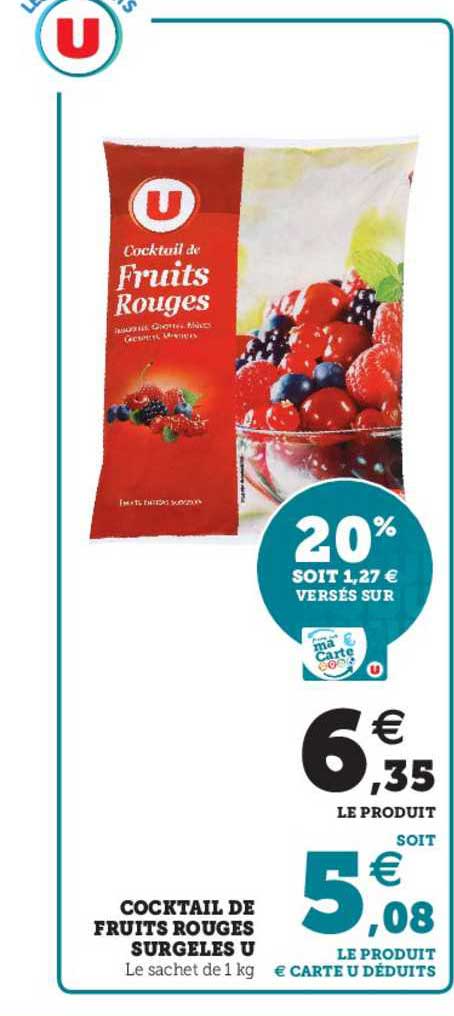 Cocktail De Fruits Rouges Surgelés U