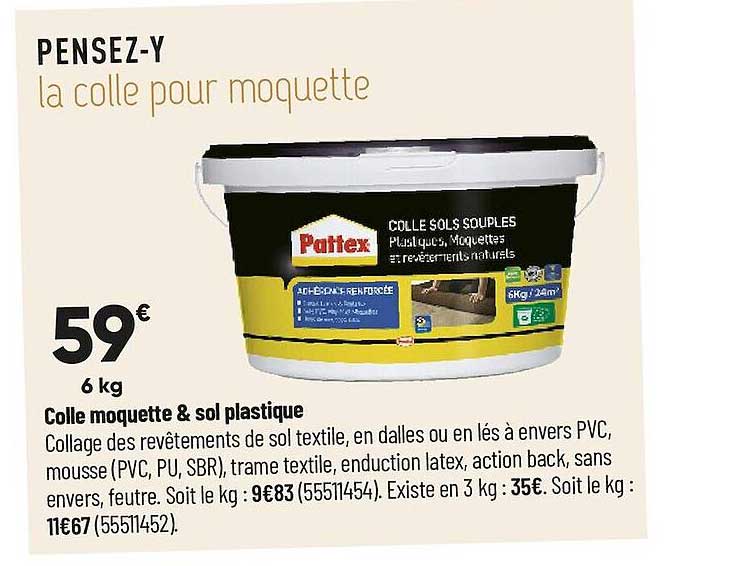 colle moquette & sol plastique pattex
