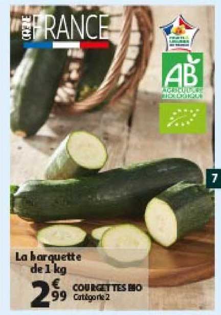 Courgettes Bio