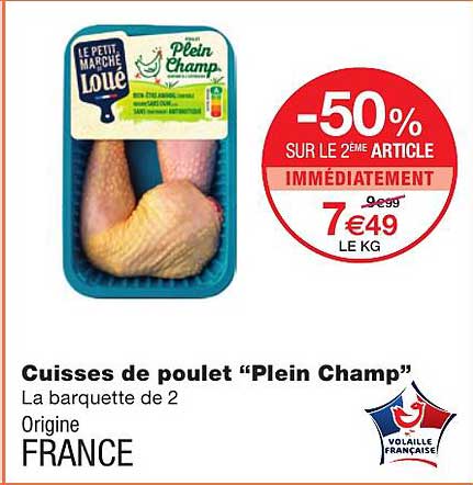 cuisses de poulet "plein champ"