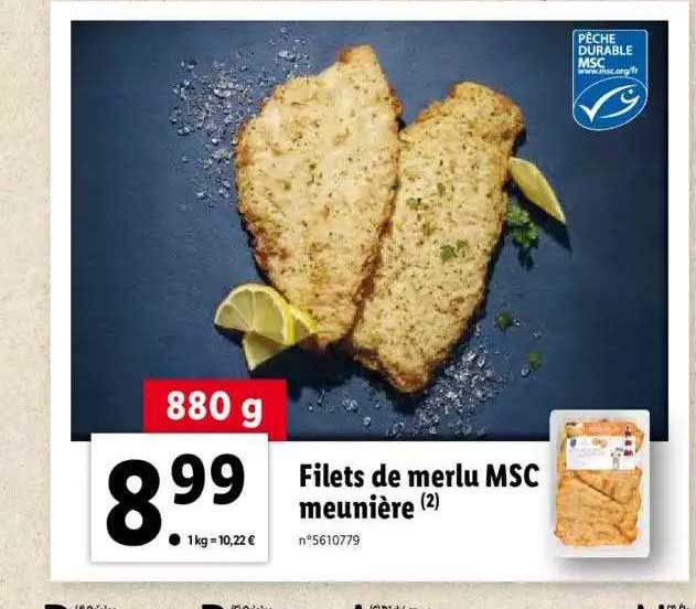 Filets De Merlu Msc Meunière