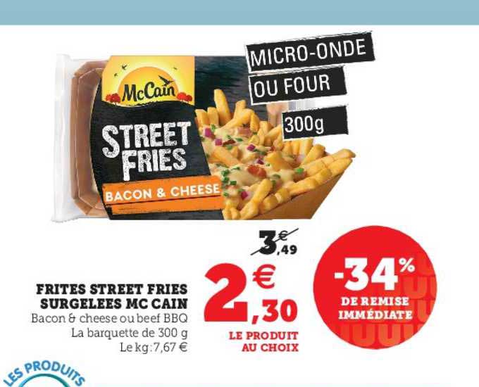 frites street fries surgelées mac cain