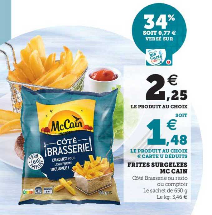 frites surgelées mc cain