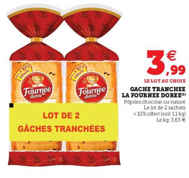 gâche tranchée la fournée dorée