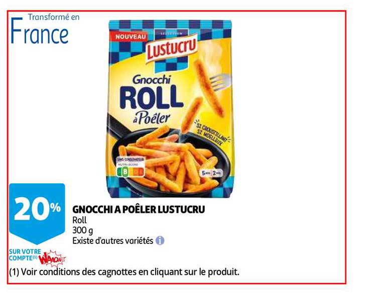 Gnocchi à Poêler Lustucru