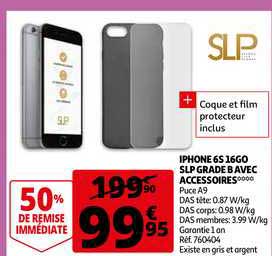 Iphone 6s 16go Slp Grade B Avec Accessoires