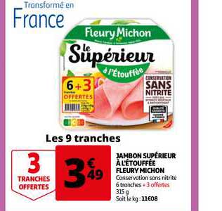 jambon supérieur à l'étouffée fleury michon