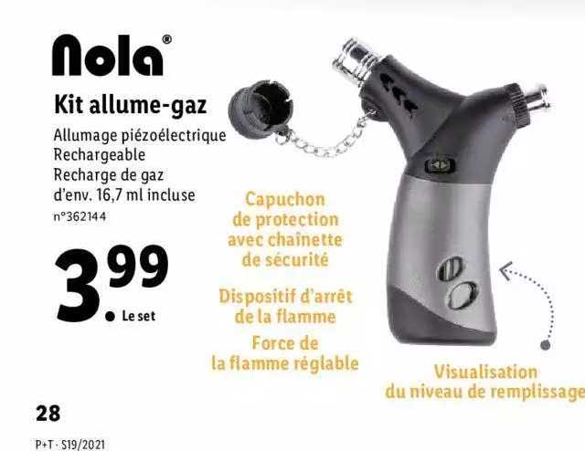 Kit Allume-gaz Nola