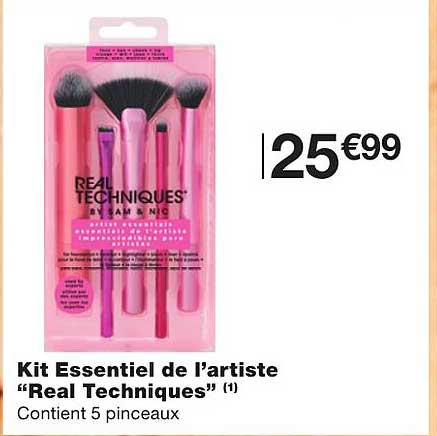 kit essentiel de l'artiste "real techniques"