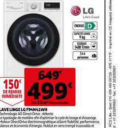 lave linge lg 94n41wh
