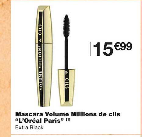 mascara volume millions de cils "l'oréal paris"