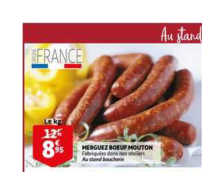 merguez bœuf mouton