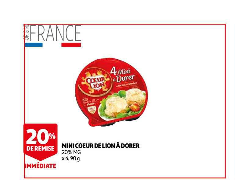 mini cœur de lion à dorer