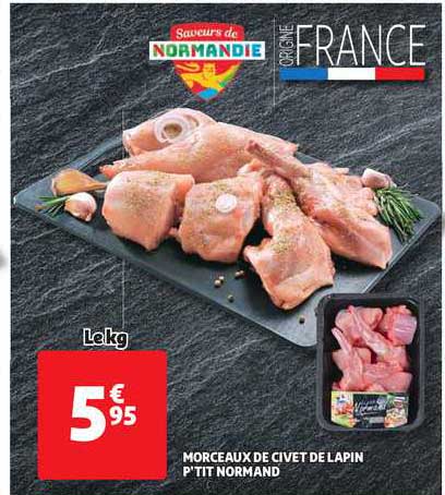 morceaux de civet de lapin p'tit normand