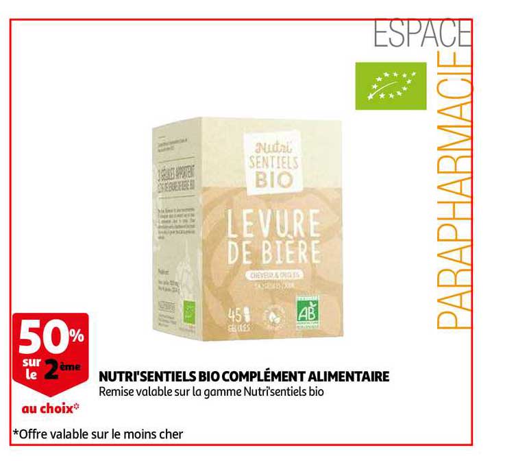 nutri-sentiels bio complément alimentaire