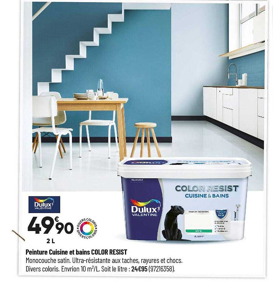 Peinture Cuisine Et Bains Color Resist Dulux Valentine
