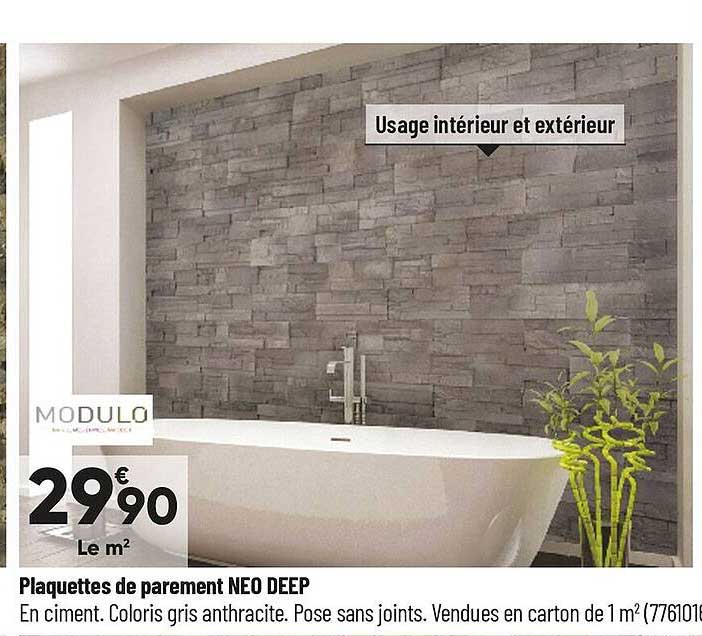 plaquettes de parement neo deep