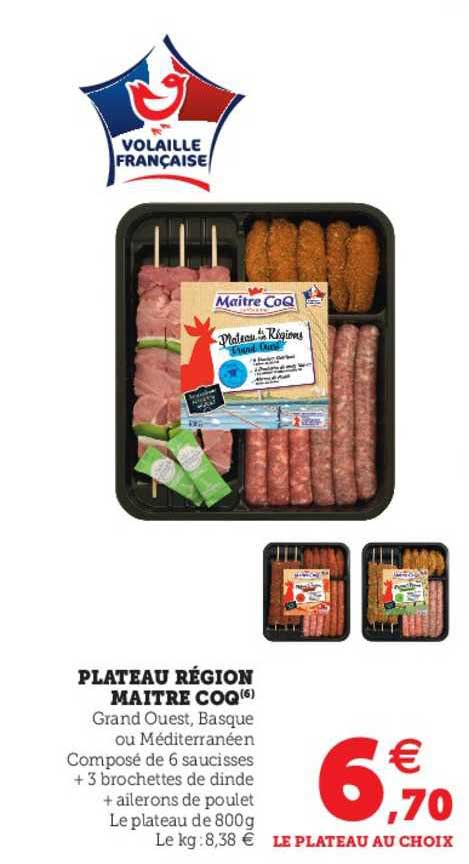 plateau région maître coq