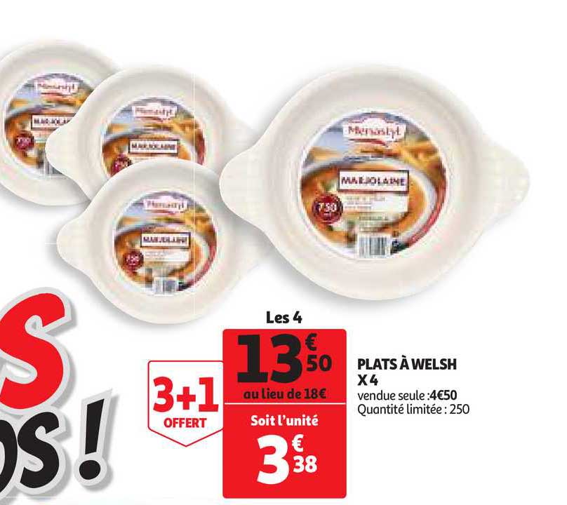 plats à welsh x4