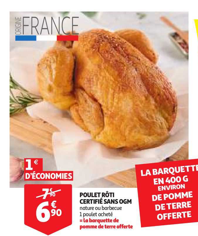 poulet rôti certifié sans ogm