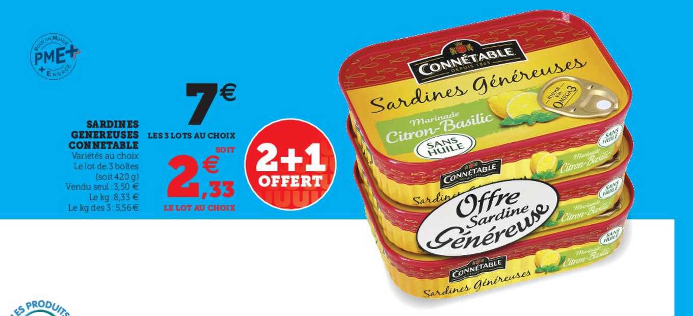 Sardines Généreuses Connétables
