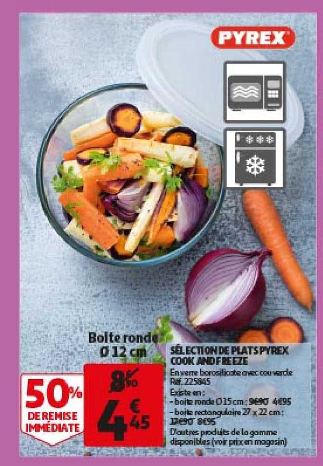 sélection de plats pyrex cook and freeze