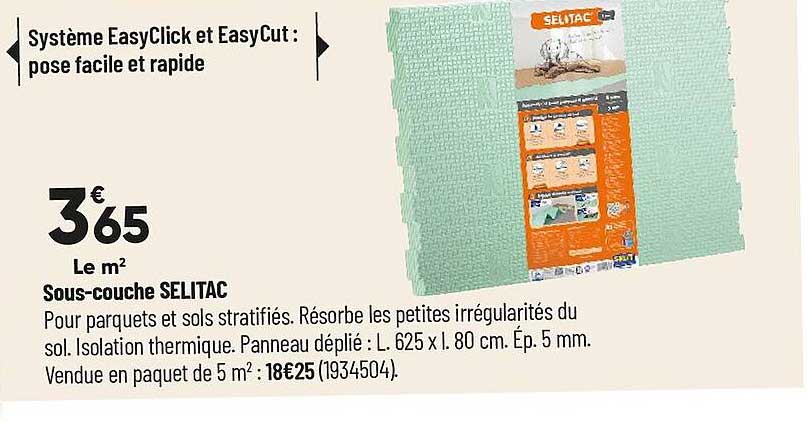 sous-couche selitac